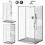Shower nooks and the door to the niche of Cezares Stylus