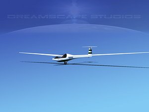 3D dg-200 sailplane model