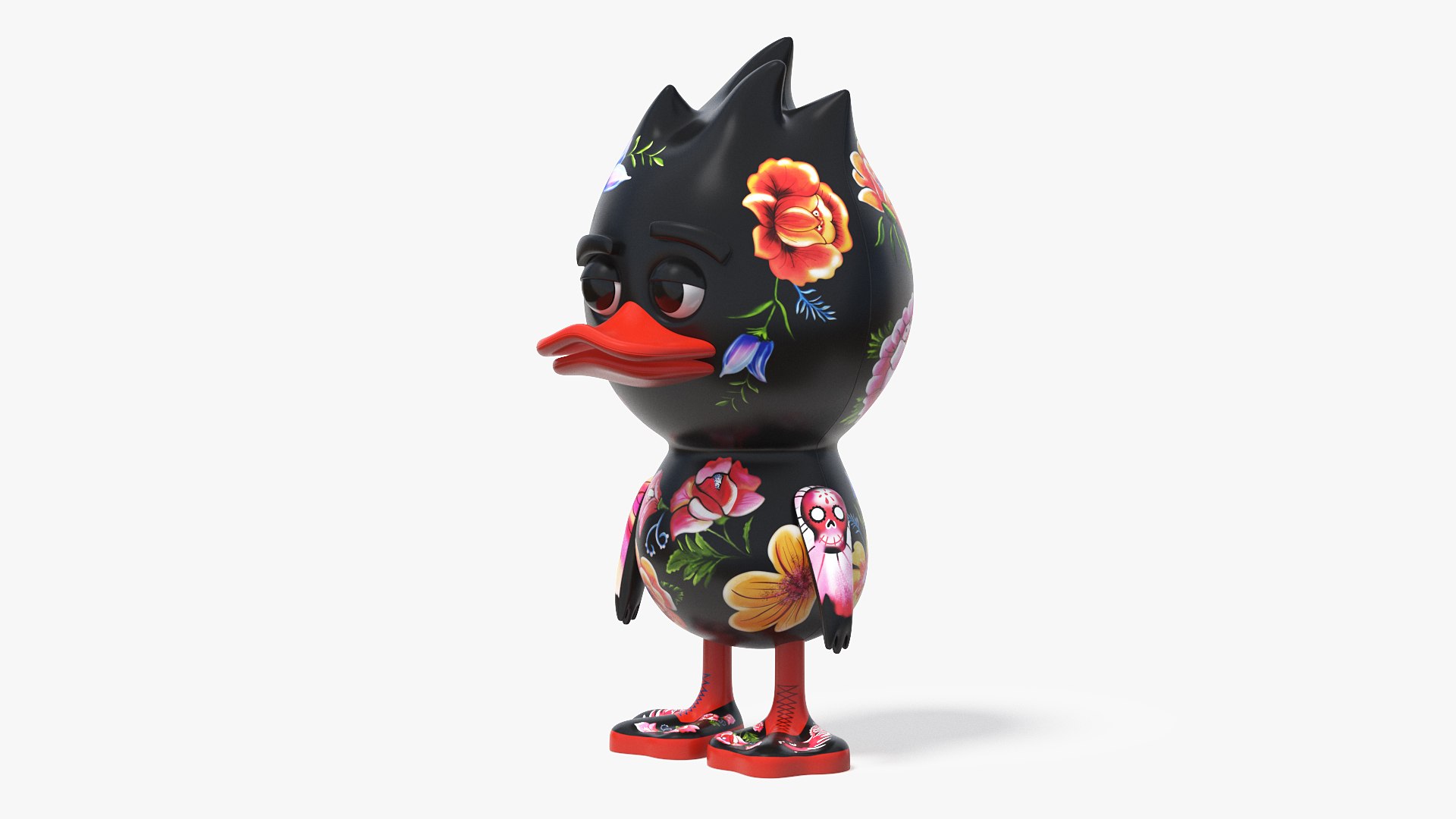 TUD Toy Frida Kahlo Black 3D model preview