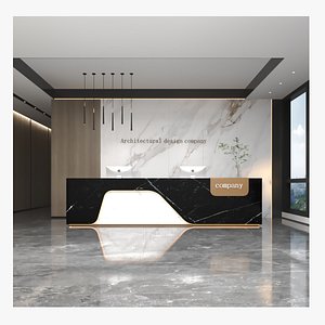 3D the reception desk model
