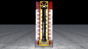 3D rocket stand