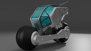 3D model Sci Fi bike
