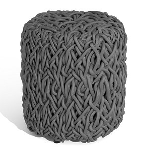 Palecek CARTER OUTDOOR HASSOCK pouf ottoman 3D model
