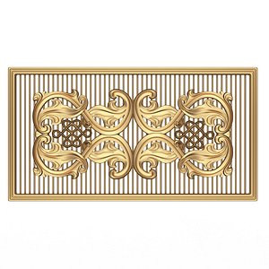 Lattice Carved Panel for CNC 3D model
