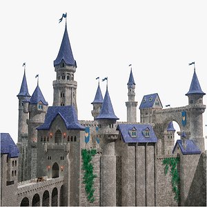 Fantasy Medieval Castle Gameready PBR