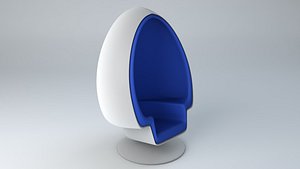 3D egg chair model