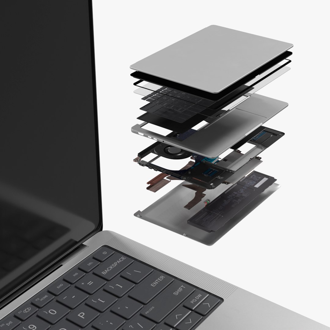 3d Model Of Macbook Pro 13 A1708