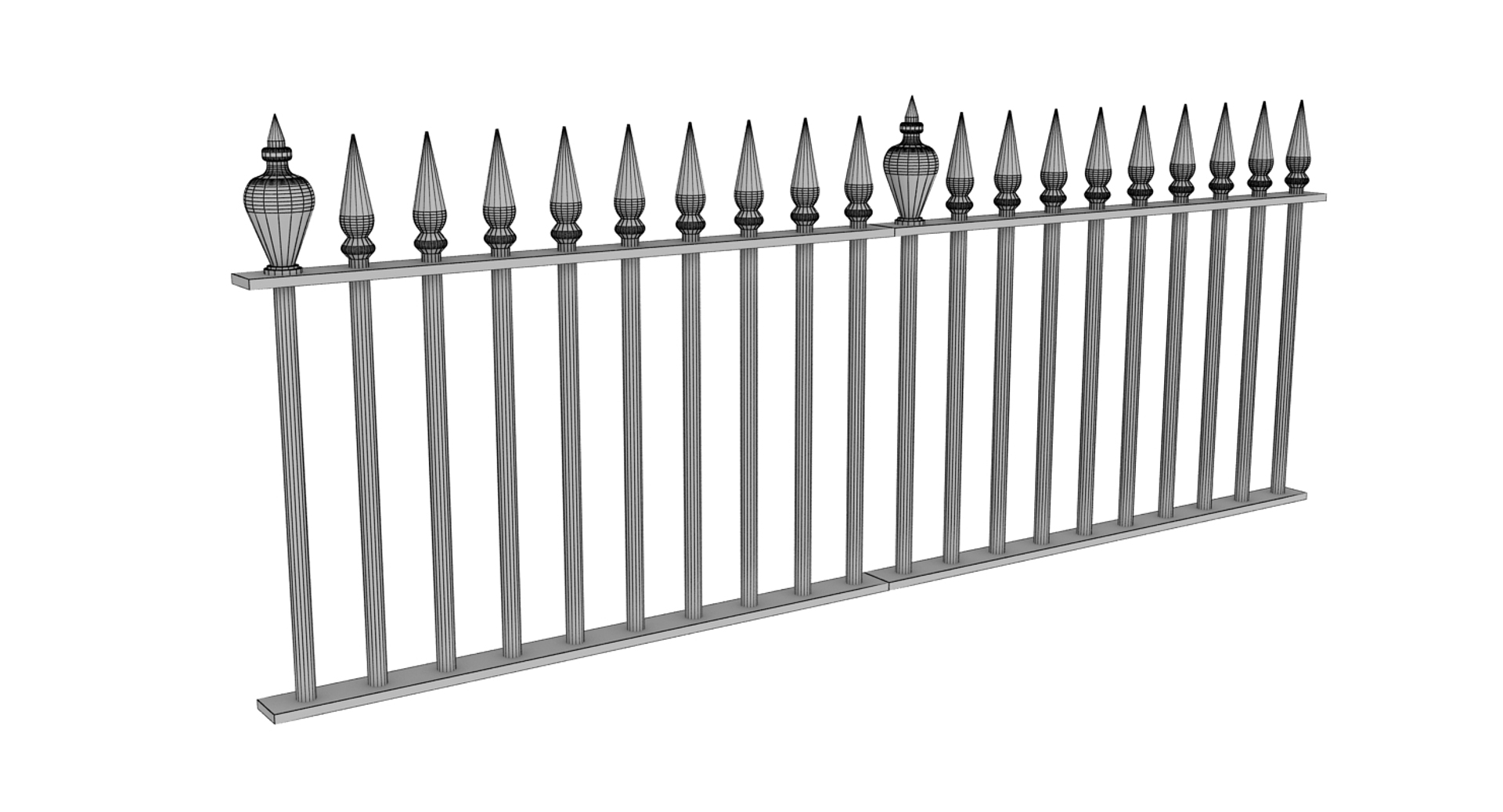 Free Fence Metal 3D - TurboSquid 1366455