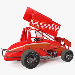 Winged Sprint Car