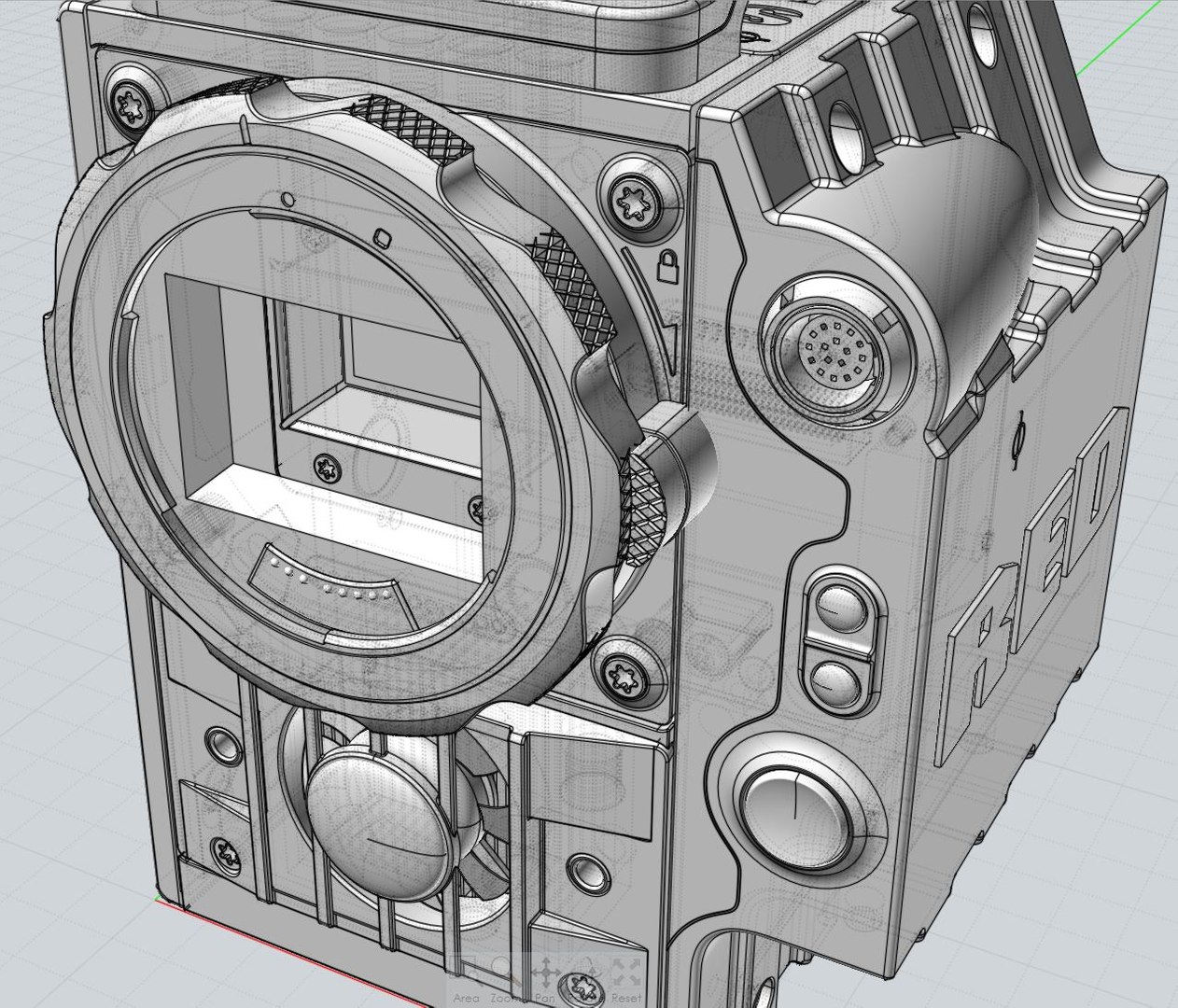 3d digital camera red