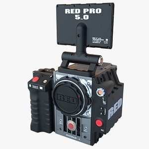 3d digital camera red
