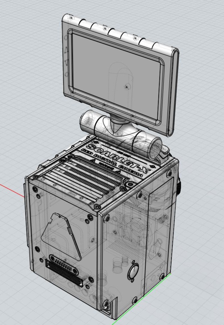 3d digital camera red