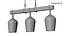 Linear black farm house wooden chandelier
