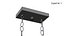Linear black farm house wooden chandelier