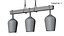 Linear black farm house wooden chandelier