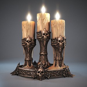 3D model Gothic candlestick