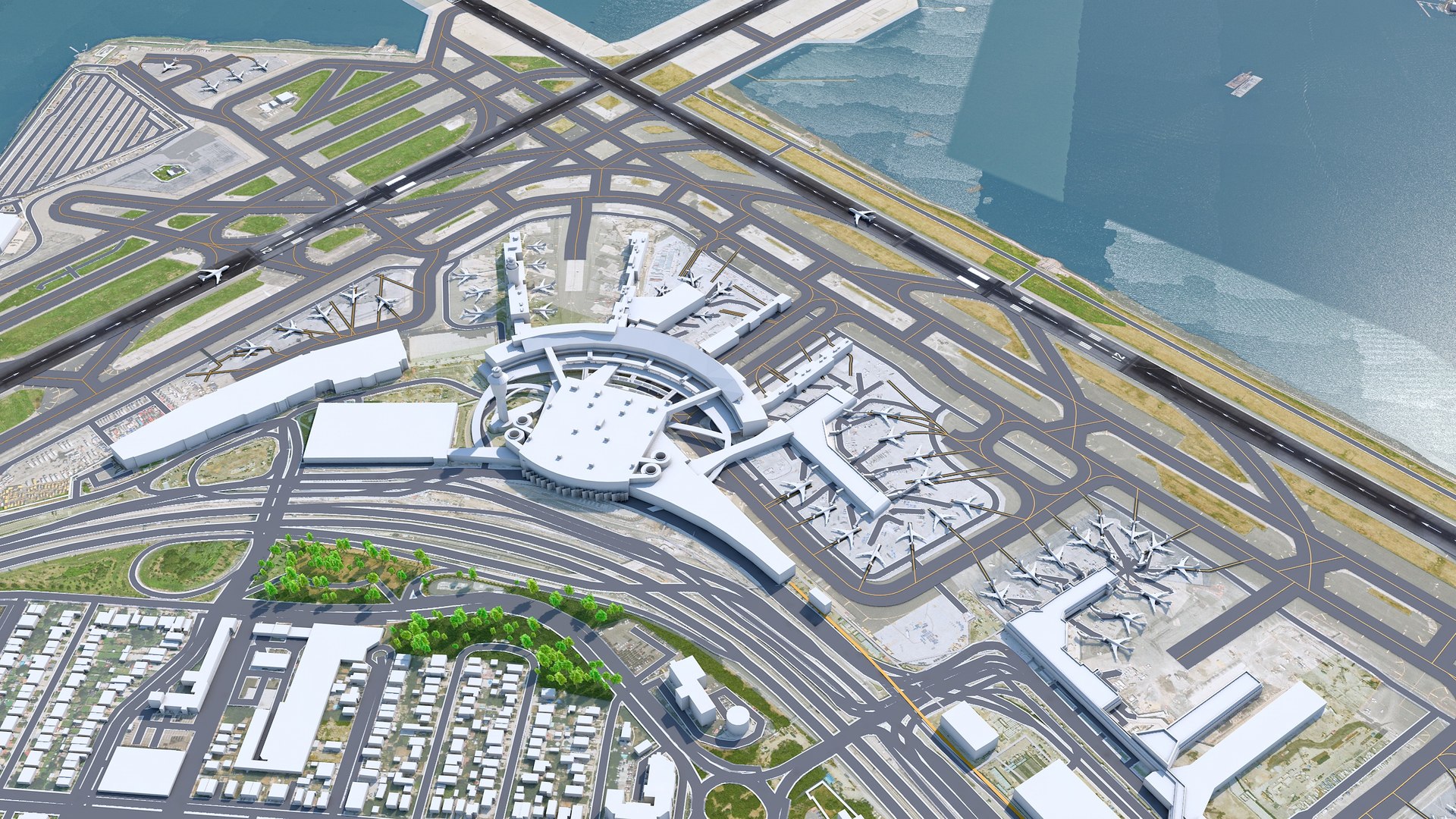 New York LaGuardia Airport model https://p.turbosquid.com/ts-thumb/5W/a0KHQB/0p/2/jpg/1672051349/1920x1080/fit_q87/3600a780c29bb499e7951be59b88821f5c64371a/2.jpg