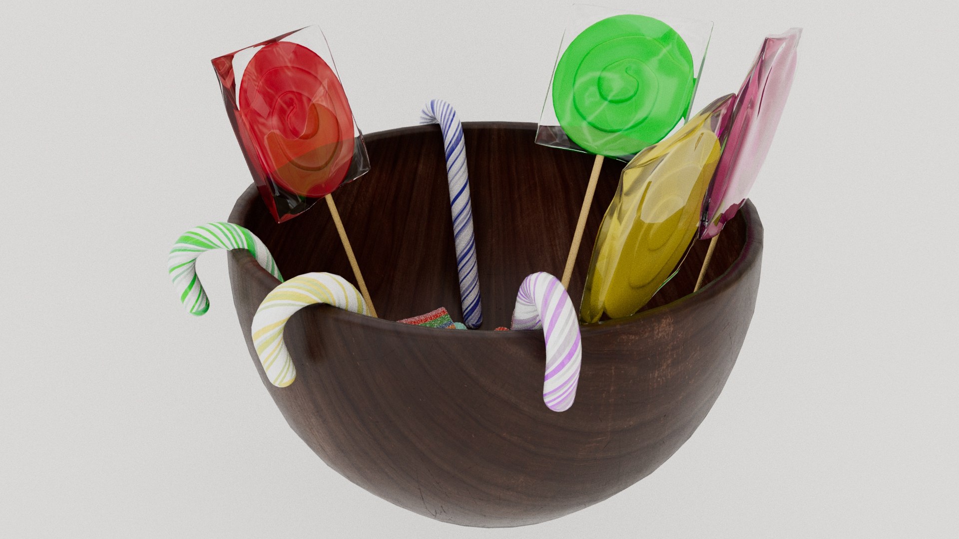 3D Bowl Of Candy Model - TurboSquid 2024613