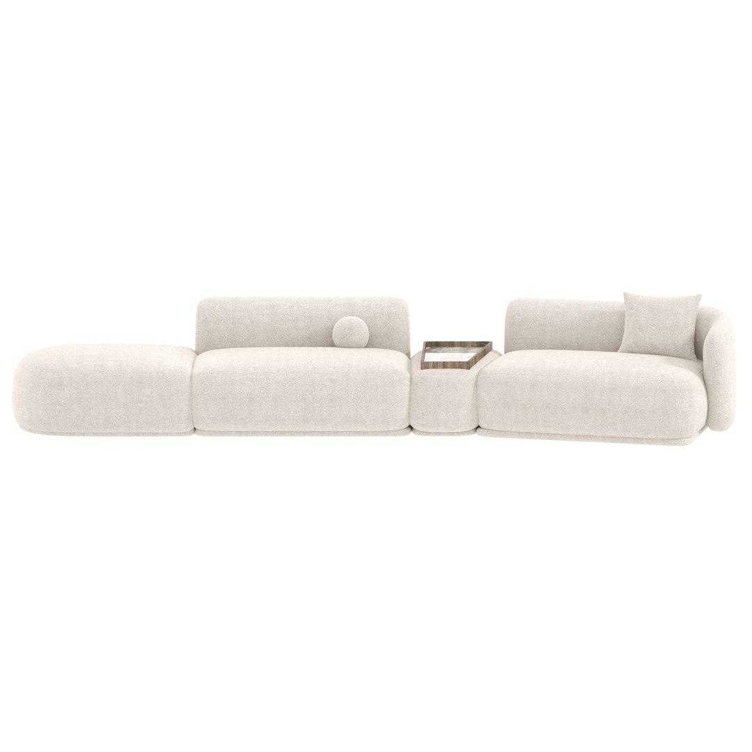 3D Model Sofa Rene By Meridiani - TurboSquid 2083109