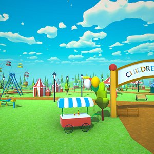 3D Stylized Children Park