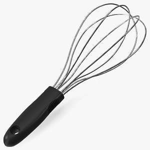 3D Balloon Whisk Black