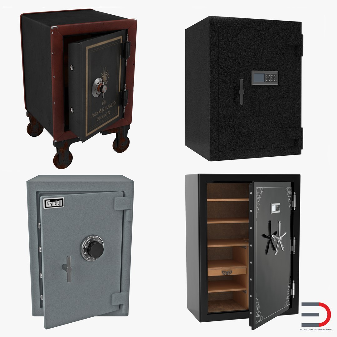 Safes 3D Models Collection 3D model preview