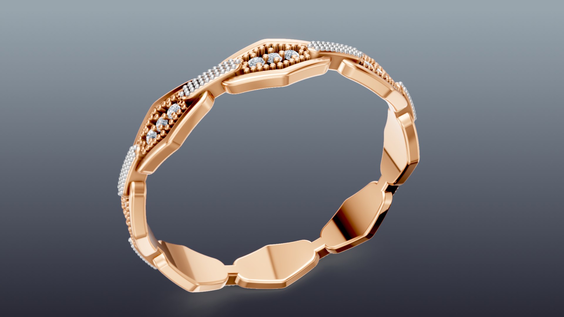 3D Diamond Chain Link Ring Model - TurboSquid 2324760