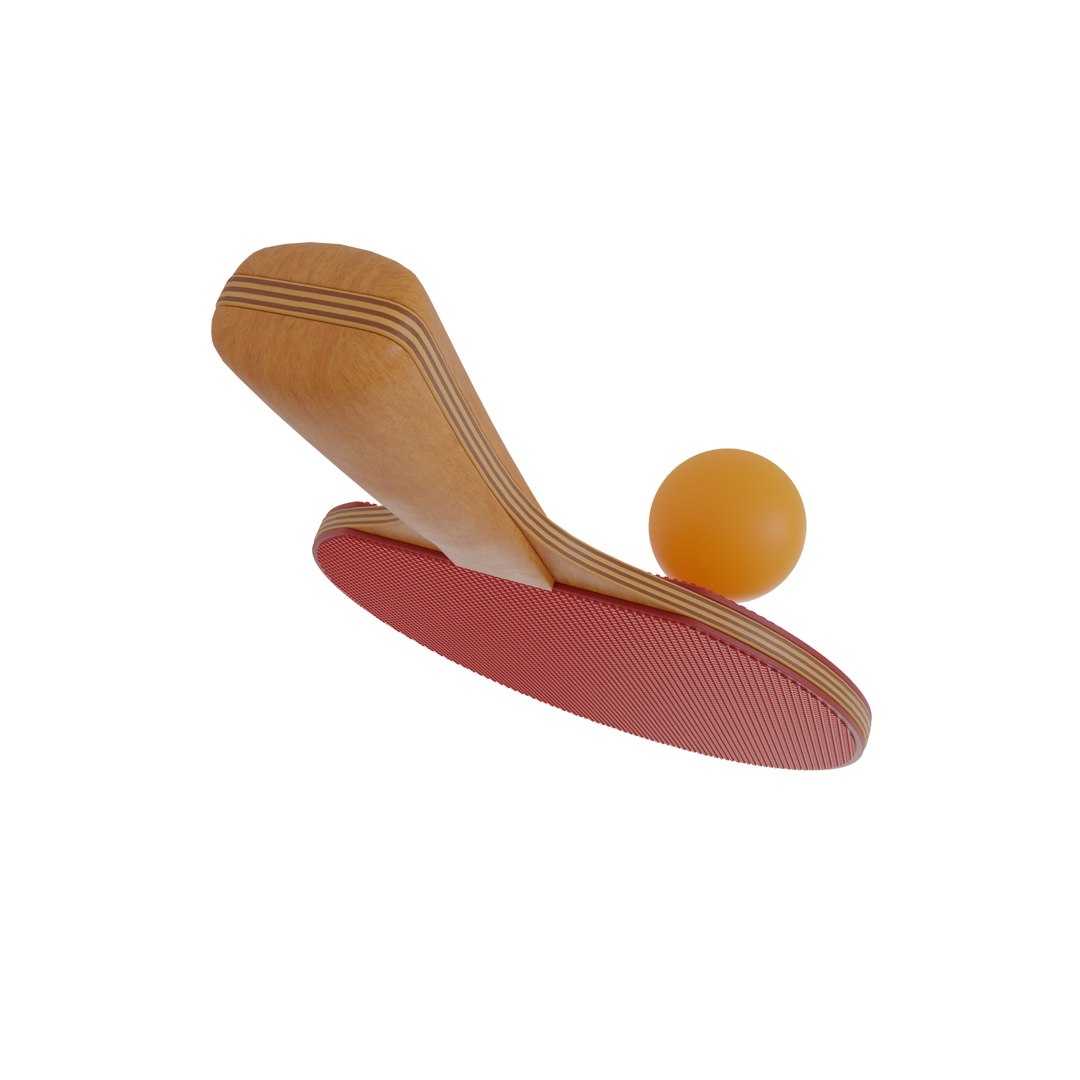 3D Ping Pong Paddle Model - TurboSquid 2180288