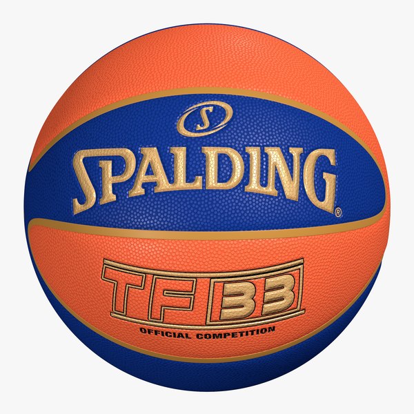 Basketball Spalding Ball TF-33 Gold Indoor OutDoor 3D