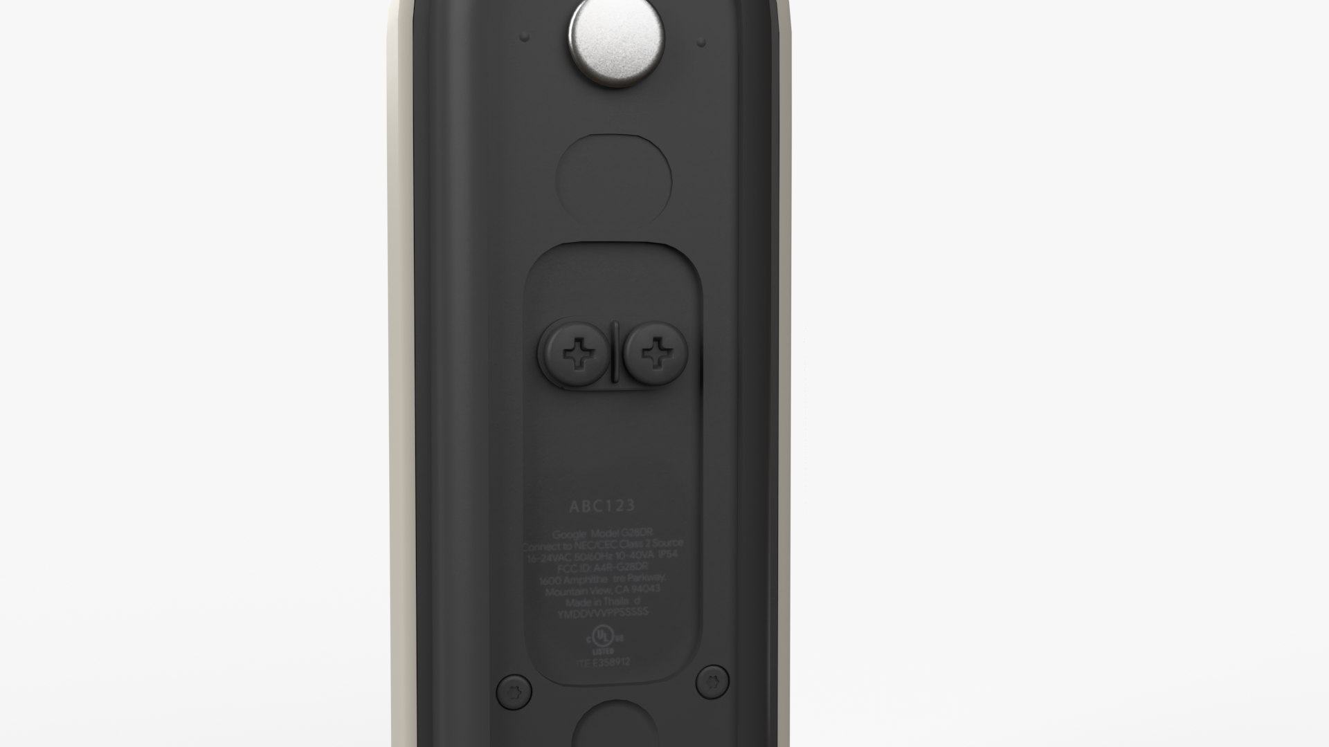3D Google Nest Smart Doorbell Camera https://p.turbosquid.com/ts-thumb/5W/tLwi4j/Lh/9camera3/png/1703787591/1920x1080/fit_q87/7e3487fdd43216c9abe338b89e060d72a01dd126/9camera3.jpg
