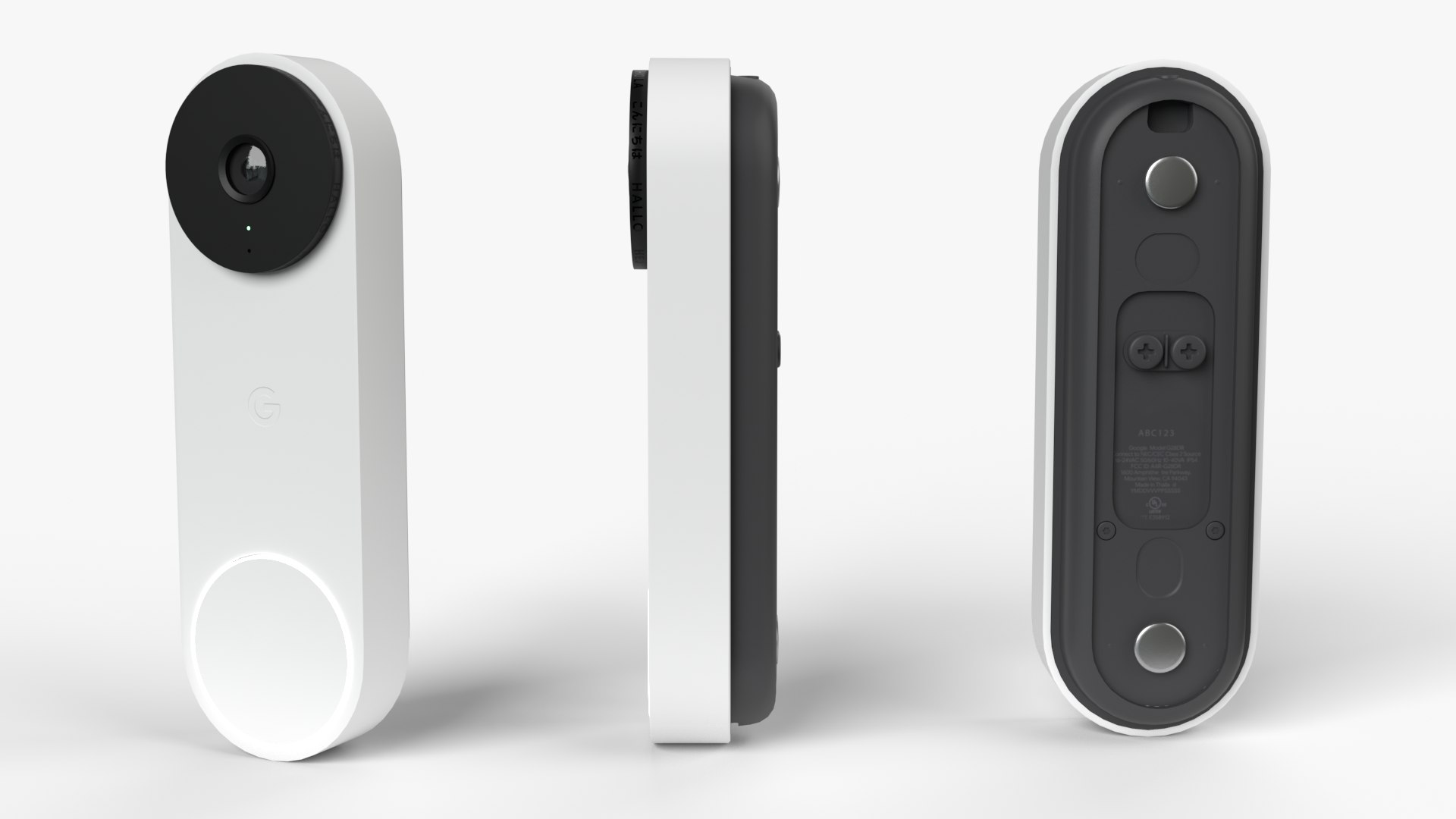 3D Google Nest Smart Doorbell Camera https://p.turbosquid.com/ts-thumb/5W/tLwi4j/kC/2camera3/png/1703787608/1920x1080/fit_q87/8f95943788466e0564c2651c2c90fb3875e11302/2camera3.jpg