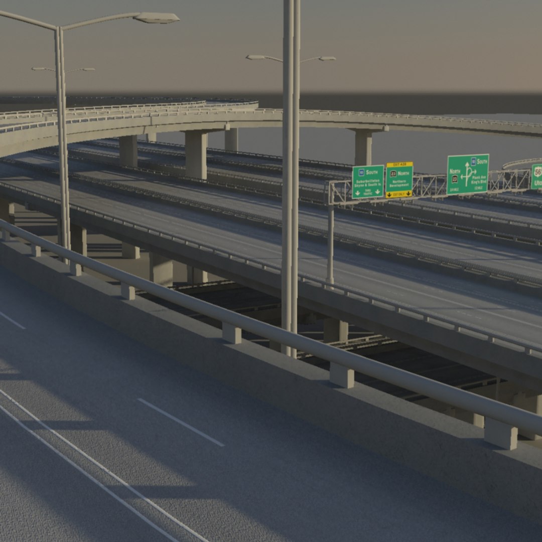 Freeway Street Highway 3d Ma