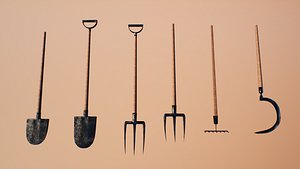 3D farmer tools farm