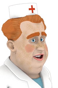 poser character aybolit 3d model