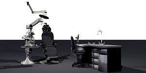 ophthalmologist equipment office 3d obj