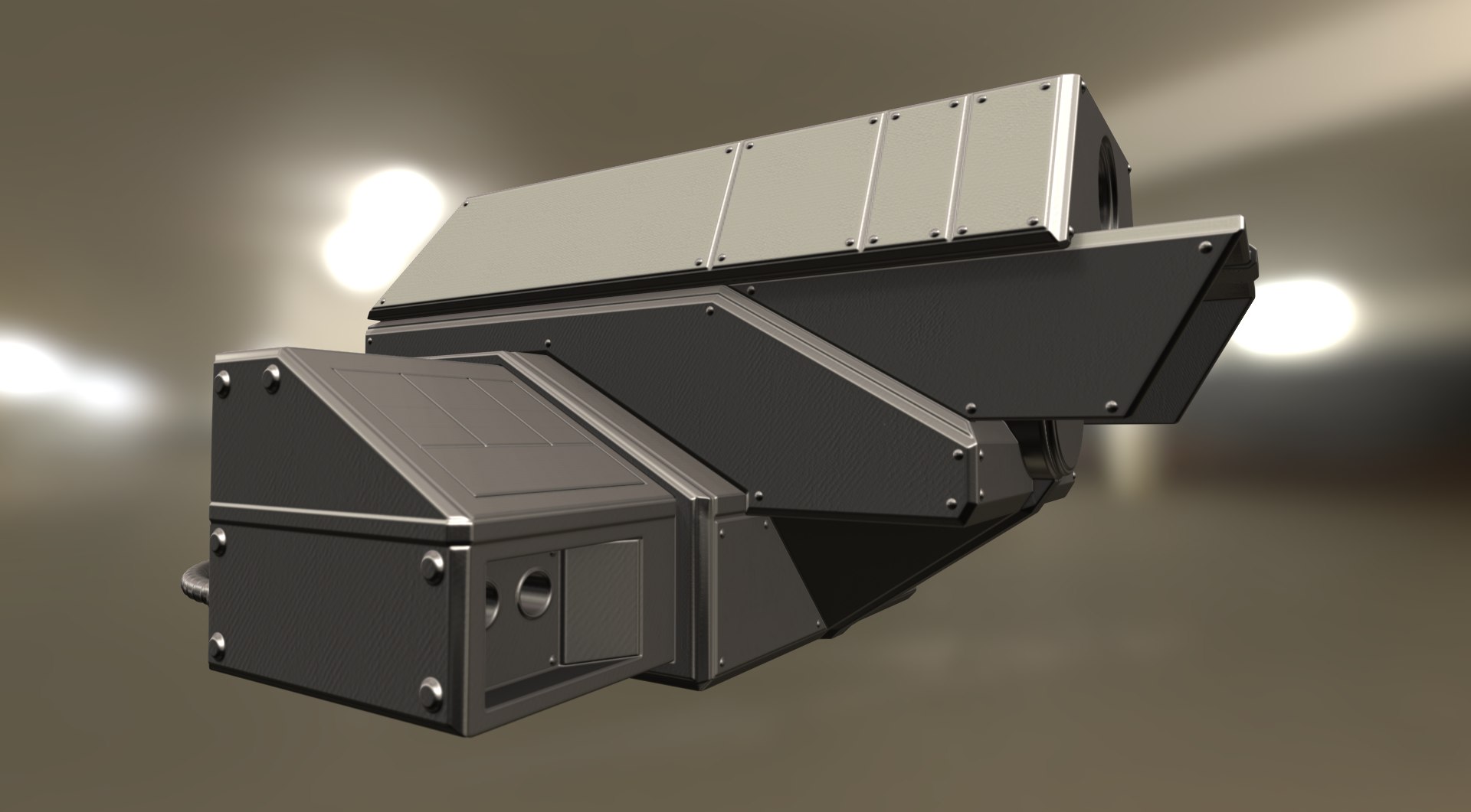 version laser gun module 3d model