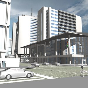 3d urban block 11 model
