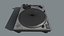 Technics SL1200 MK2 Turntable - Game Asset