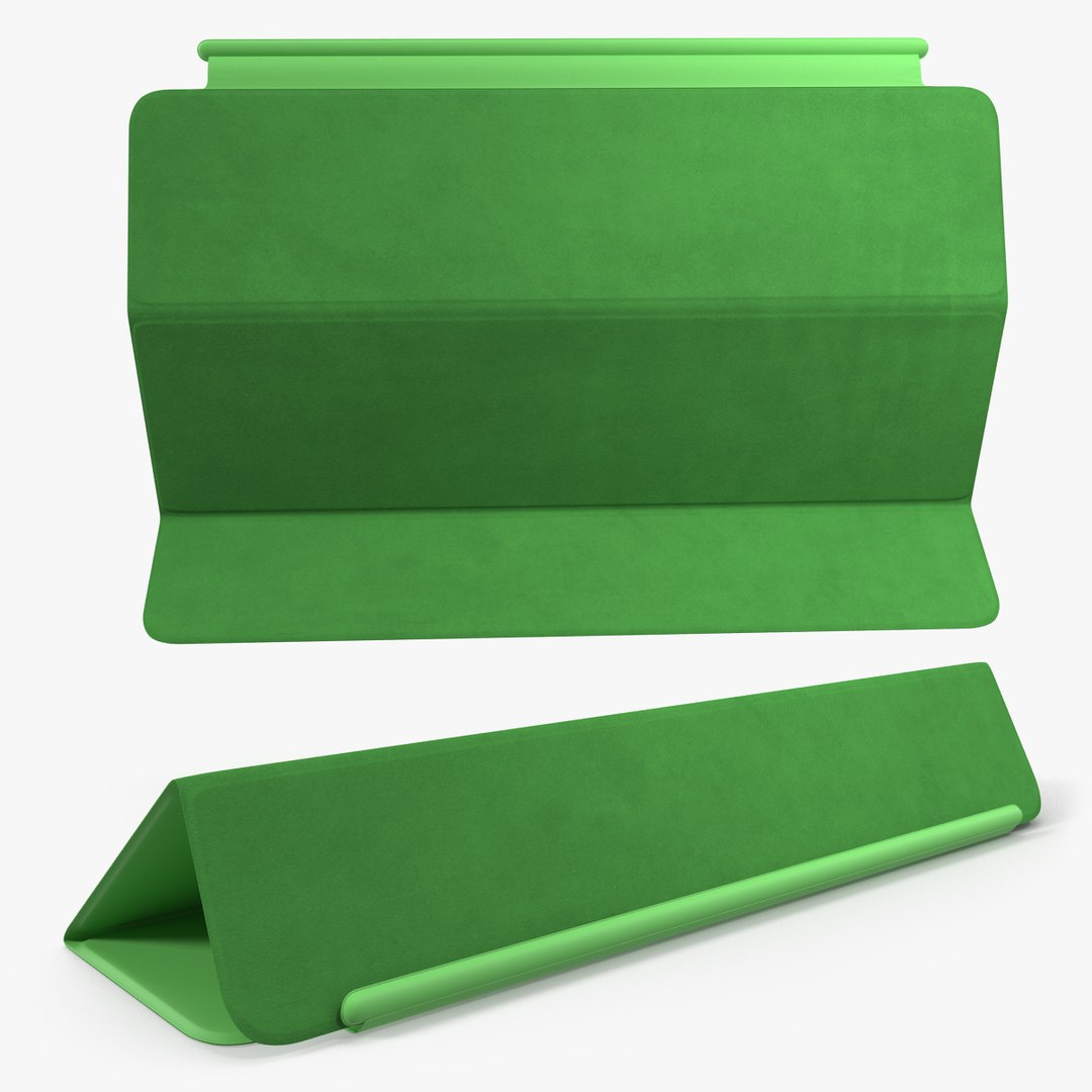 Apple Smart Cover Ipad Air Green 3D Model 3D model preview