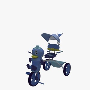 kids tricycle 3d model
