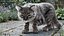 Set di pelliccia di gatto domestico a strisce grigie animato e riggato per Maya