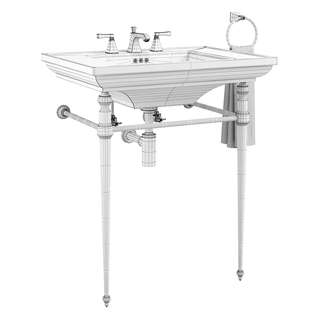 Kohler Console Table Bathroom Sink 3D TurboSquid 1302108