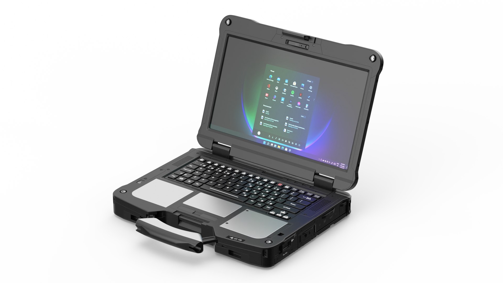 Durable Shockproof Laptops 3D model preview