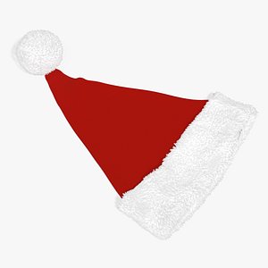 Santa Claus Hat Lying on Surface Fur