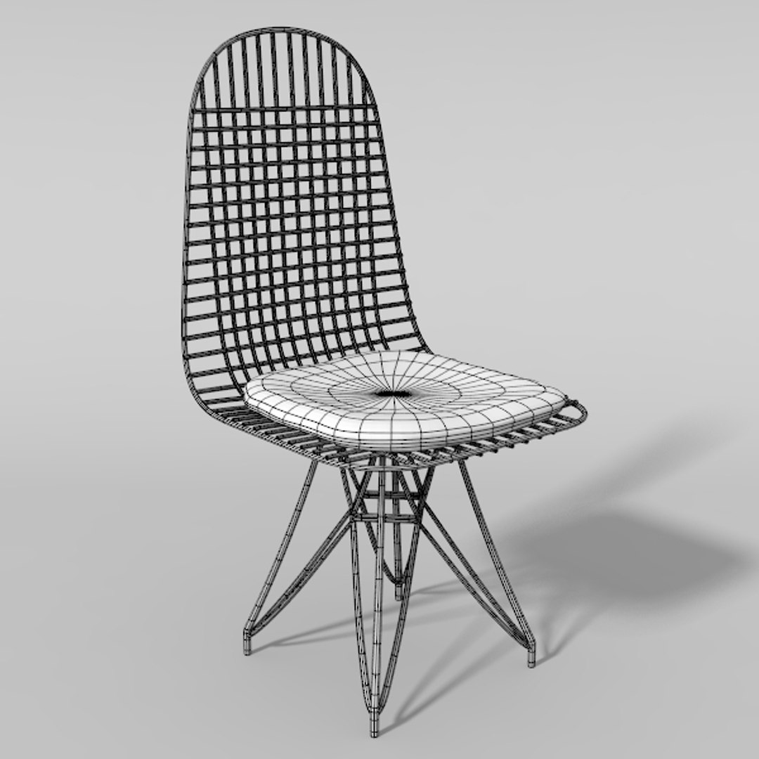 Wire Chair Obj