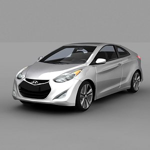 3d hyundai elantra coupe 2014 model