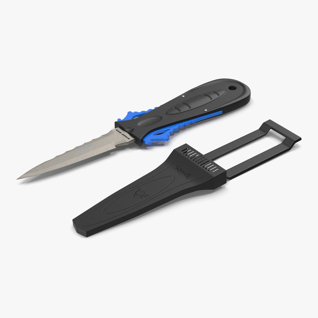 Dive Knife 2 3D Models Set 3D model preview