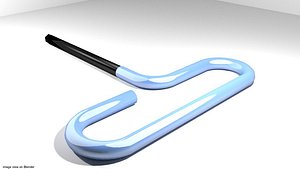 t-handle allen tool 3d model