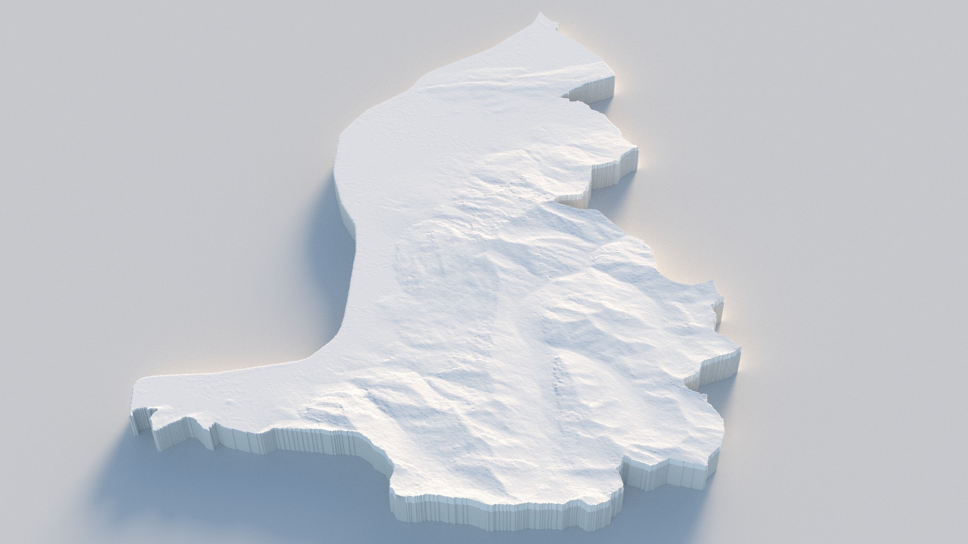 Liechtenstein Terrain Map 3D Model - TurboSquid 2336516