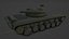 T-64 Tank Low Poly with Skeleton and Suspension
